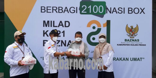 Peringatan Milad Baznas Ke Kulon Progo Sedekah Nasi Kotak Kabarno